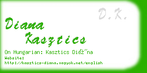 diana kasztics business card